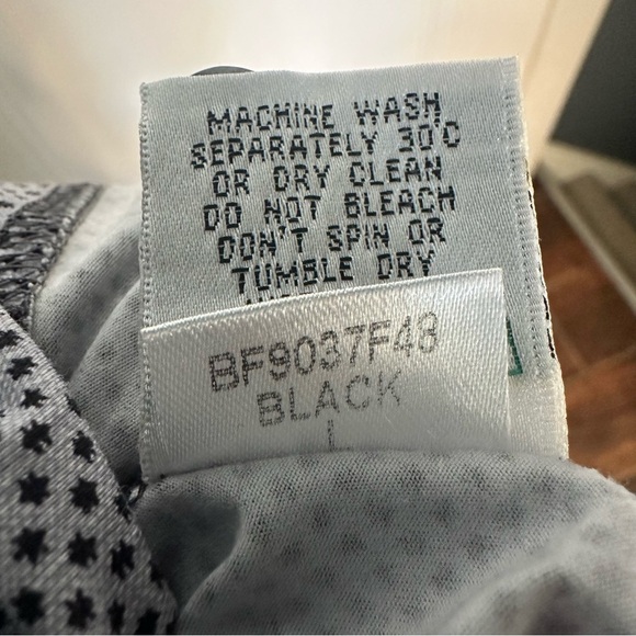 BUGATCHI performance Tech 8-Way Stretch Short Sleeve Button Front Shirt Size L - Picture 10 of 12